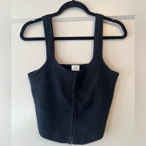 Abercrombie knit corset style tank top